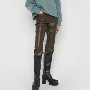 Vegan Leather Pants OAK + FORT